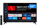 Smart TV 50” 4K DLED Vizzion LE50UHD20 – IPS Wi-Fi 3 HDMI 2 USB