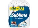 Papel Higiênico Folha Dupla Sublime Softys – 24 Rolos 30m