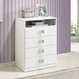 Cômoda 4 Gavetas Branco Fritz Móveis FR-88730