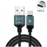 Cabo Carregador Turbo Rápido Emborrachado Tipo-C – Original