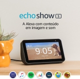 Echo Show 5 – Smart Speaker com tela de 5,5″ e Alexa – Cor Preta