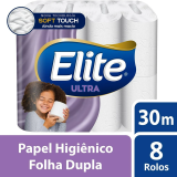 Papel Higiênico Folha Dupla Elite 8 Rolos