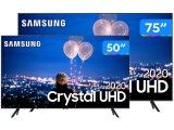 Combo Smart TV Crystal UHD 4K LED 75” Samsung – 75TU8000 Wi-Fi Bluetooth HDR + Smart TV 4K LED 50”