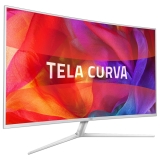 Monitor AOC LED 40´ Widescreen Curvo, Full HD, HDMI/VGA/DVI, Som Integrado, Altura Ajustável, Branco – C4008VH8