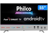 Smart TV UHD D-LED 55” Philco PTV55Q20AGBLS – Android Wi-Fi 3 HDMI 2 USB