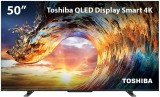 Smart TV QLED 50” 4K Toshiba 50M550LS VIDAA 3 HDMI 2 USB Wi-Fi – TB013M