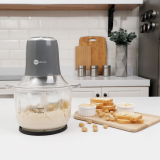 Processador com bowl de vidro 2L, cinza – Fun Kitchen