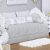 Kit Cama Baba Damask – 11 Pecas – 200 Fios, Batistela Baby, BRANCO