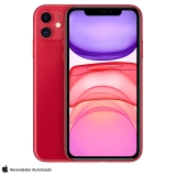 iPhone 11 64GB (PRODUCT) RED, com Tela de 6,1″, 4G e Câmera de 12 MP – MHDD3BR/A