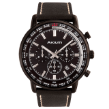 Relógio Akium Masculino Couro Preto – 03G10GL01A