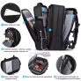 Mochila de Viagem MascuIina e Feminina ImpermeaveI Reforçada Executiva para Notebook ROMANTIC CROWN