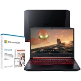 Notebook Gamer Acer NVIDIA GeForce GTX 1650 Core i5-9300H 8GB 1TB 128GB SSD Windows 10 Aspire Nitro 5 AN515-54-528V + Microsoft 365 Personal