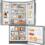 Geladeira Brastemp Frost Free Side Inverse 540 litros cor Inox com Ice Maker – BRO80AK