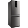 Geladeira Brastemp Frost Free Inverse 443 litros cor Inox com Turbo Ice – BRE57AK