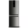 Geladeira Brastemp Frost Free Inverse 443 litros cor Inox com Turbo Ice – BRE57AK