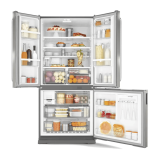 Geladeira Brastemp Frost Free Side Inverse 540 litros cor Inox com Ice Maker