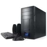 CPU Sim i730 c/ Intel Core 2 Duo E7300 2,66GHz, 4GB, 500GB, Leitor de Cartão, Gravador de DVD e Linux