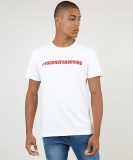 Camiseta Masculina BBB #Fogonoparquinho Manga Curta Gola Careca Off White