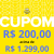 Cupom de R$ 200,00 acima de R$ 1.299,00 no Mercado Livre