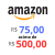Cupom de R$ 75 em compras acima de R$ 500 para assinantes Prime na Amazon