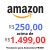 Cupom de R$ 250,00 acima de R$ 1.499,00 para Assinantes Prime na Amazon