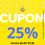Cupom de 25% de desconto acima de R$ 79 limitado em R$ 50 de desconto no Mercado Livre