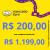 Cupom de R$ 200,00 em compras acima de R$ 1.199,00 para assinantes Meli+ no Mercado Livre