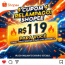 Cupom de R$ 119 acima de R$ 899 na Shopee