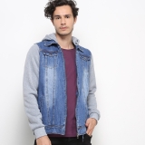 Jaqueta Jeans Kappa Masculina – Azul e Cinza