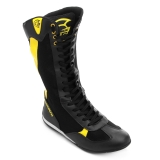 Tênis Cano Alto Pretorian Leg-Lock Masculino – Preto e Amarelo