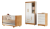 Quarto De Bebê Completo 100% Mdf Com Cômoda Berço e Guarda Roupas