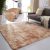 Tapete Felpudo Dhalishop Shaggy Sala 2×1.4m Bege Mesclado Antiderrapante Lavável