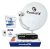 Kit Receptor Digital Century Midiabox Antena Lnbf 5g Ku Cabo Cor Preto