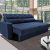 Sofá 3 Lugares Clean Retrátil Reclinável Cama Inbox – Azul – Liso