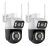 Kit 2 Câmera Ip A28 App Icsee Lente Dupla Cor Branco/preto Estary Shop