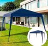 Barraca Tenda Belfix 301202 Gazebo Azul Polietileno 3×3 Metros Desmontável Praia Jardim Eventos