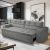 Sofá Retrátil Reclinável 3 Lugares C Molas 1,80m Vegas Suede Cor Cinza