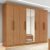 Guarda-roupa Casal Móveis Lopas Easy Slim 8 Portas Espelho Marrom Moderno