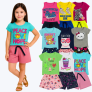 Kit 10 Peças De Roupa Conjunto Infantil Menina = 5 Conjuntos Cor Menina / 3 Anos
