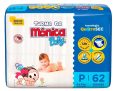 Fraldas Descartáveis Baby Qu4troSec Com 62 Unidades Tamanho P Turma da Mônica
