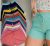 Kit 5 Short Shortinho Malha Canelado Feminino Moda Praia