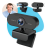 Webcam Camera Casenn Full Hd Zoom 1080p Com Microfone Integrado Entrada USB 2.0 Rotação 360 Graus videoconferência Streamcam Estúdio Plug And Play Home Office Chamadas de Vídeo Zoom Teams