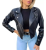 Jaqueta Feminina Couro Casaco Blusa Moda Outono Inverno
