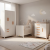 Jogo Quarto Infantil Bebe Completo Guarda Roupa Cômoda Berço Branco-cinamomo