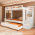 Beliche Adulto Com Cama Auxiliar 2 Portas E 4 Nichos Gb