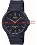 Relogio Casio mw-240-1e2v Preto Tracos Dourados Classico Masculino