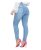 Calça Jeans Feminina Cós Alto Empina Bumbum Patria Brasil
