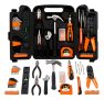 Kit Jogo De Ferramentas 129 Peças Completo Chaves Alicates Maleta Tbt-129 The Black Tools
