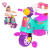 Triciclo Infantil Maral Avespa Rosa Reserva Passeio Andador Rosa