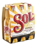 Pack Cerveja Mexicana Sol Garrafa 330ml Com 6 Unidades